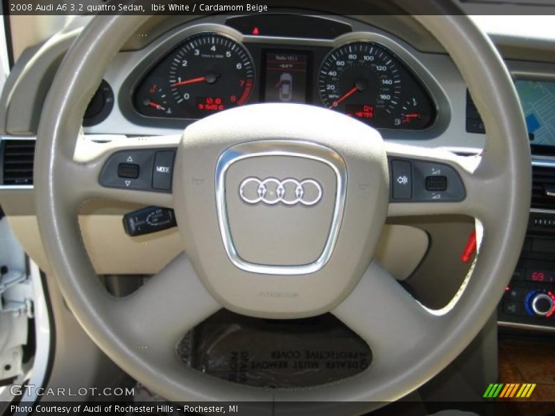 Ibis White / Cardamom Beige 2008 Audi A6 3.2 quattro Sedan