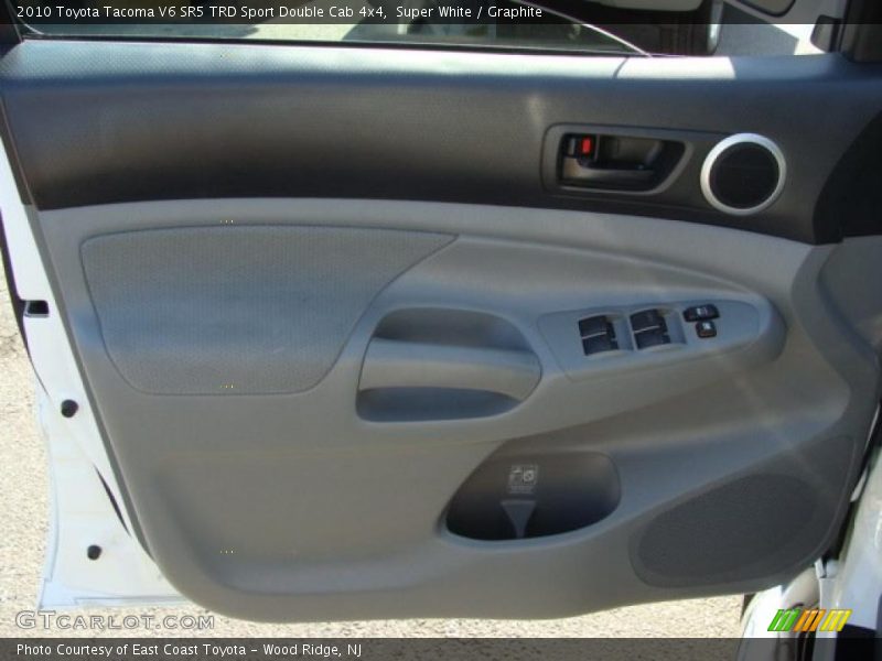 Super White / Graphite 2010 Toyota Tacoma V6 SR5 TRD Sport Double Cab 4x4