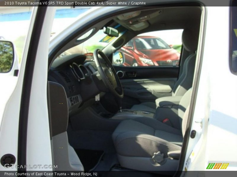 Super White / Graphite 2010 Toyota Tacoma V6 SR5 TRD Sport Double Cab 4x4