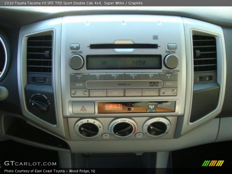 Super White / Graphite 2010 Toyota Tacoma V6 SR5 TRD Sport Double Cab 4x4
