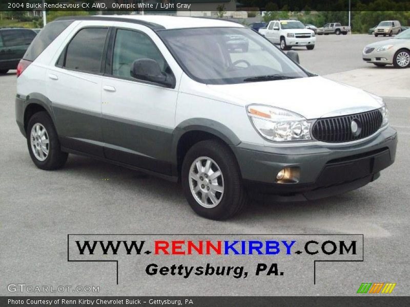 Olympic White / Light Gray 2004 Buick Rendezvous CX AWD