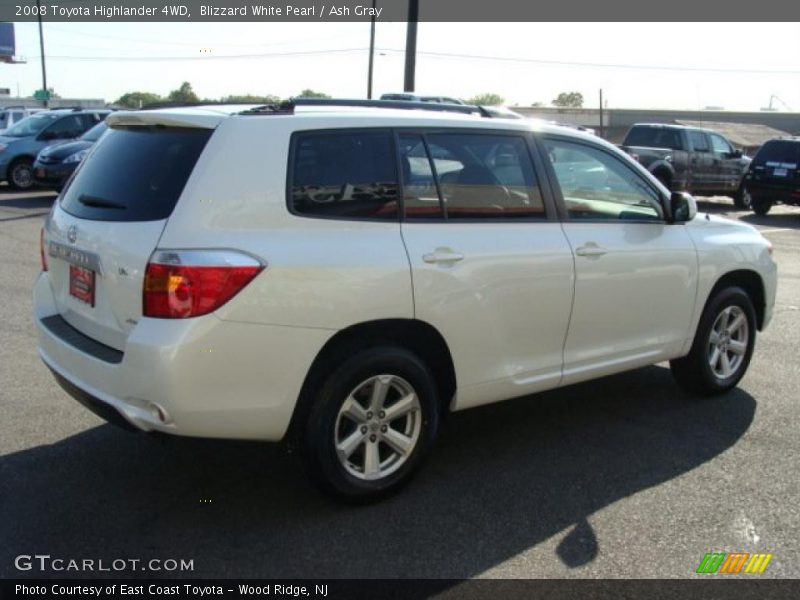 Blizzard White Pearl / Ash Gray 2008 Toyota Highlander 4WD