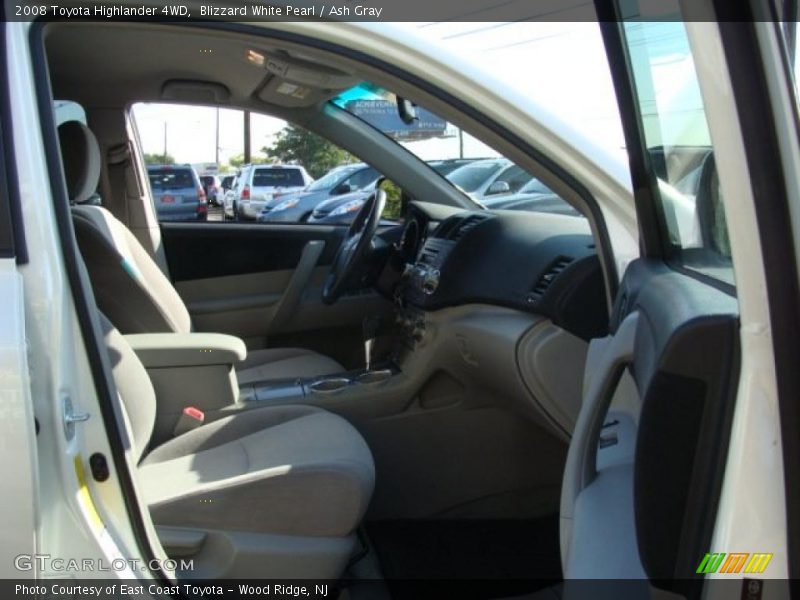 Blizzard White Pearl / Ash Gray 2008 Toyota Highlander 4WD