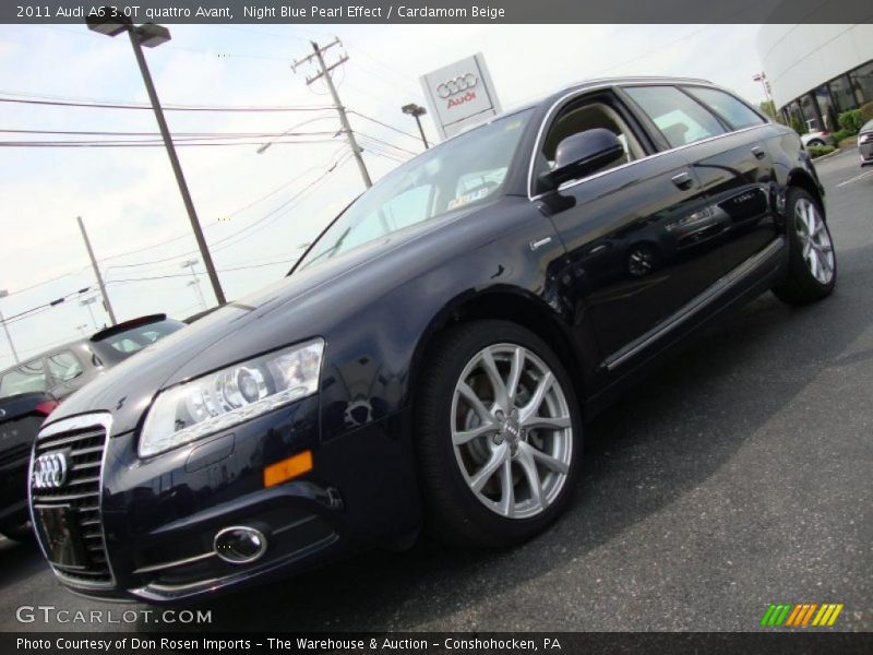Night Blue Pearl Effect / Cardamom Beige 2011 Audi A6 3.0T quattro Avant