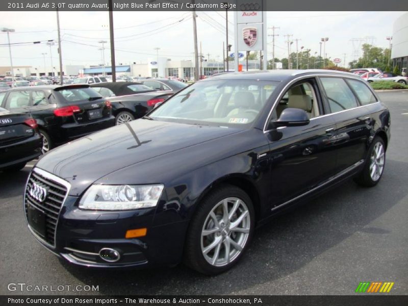 Night Blue Pearl Effect / Cardamom Beige 2011 Audi A6 3.0T quattro Avant