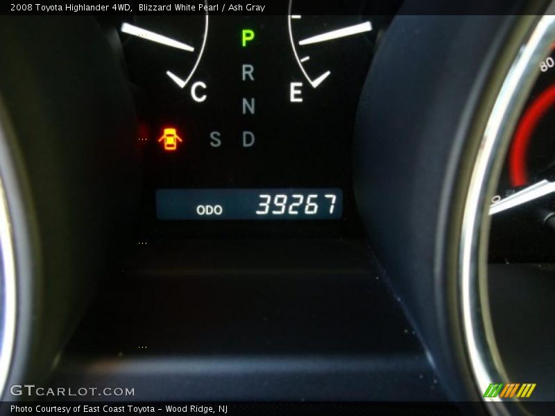Blizzard White Pearl / Ash Gray 2008 Toyota Highlander 4WD