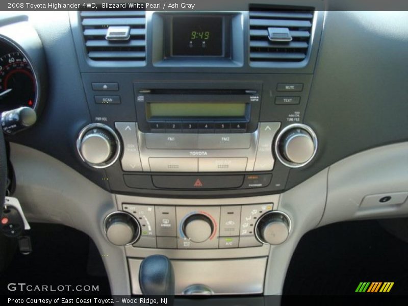 Blizzard White Pearl / Ash Gray 2008 Toyota Highlander 4WD