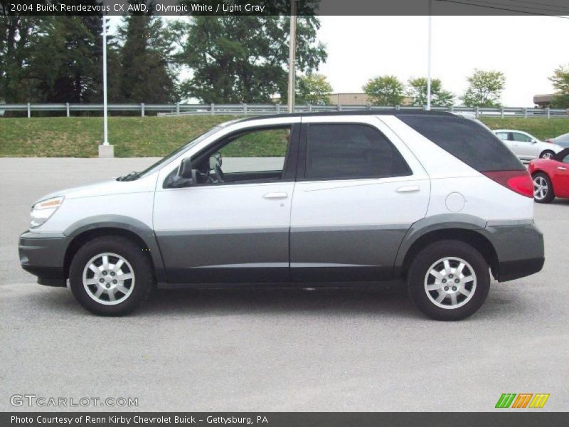 Olympic White / Light Gray 2004 Buick Rendezvous CX AWD