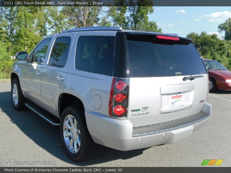 Pure Silver Metallic / Ebony 2011 GMC Yukon Denali AWD