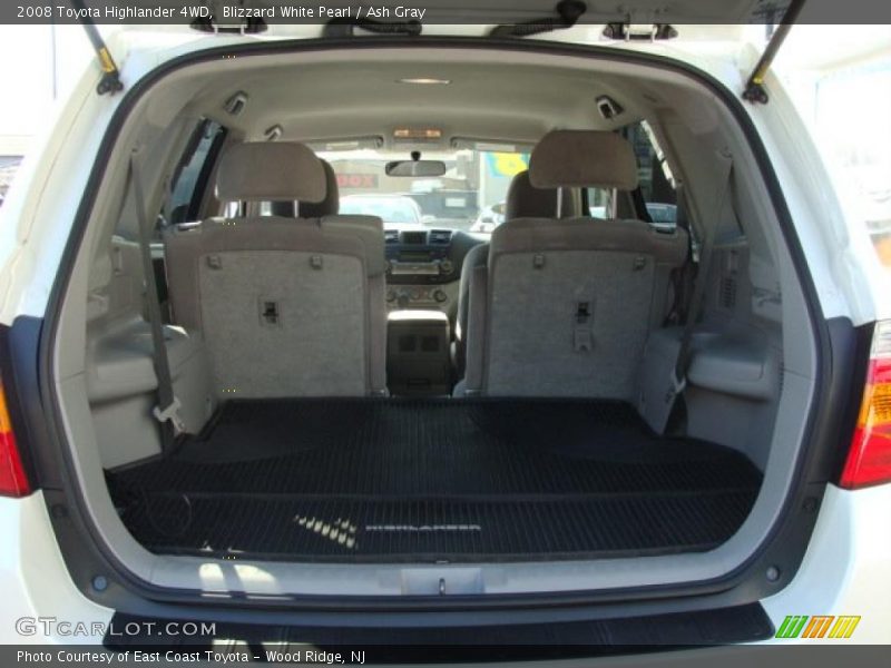 Blizzard White Pearl / Ash Gray 2008 Toyota Highlander 4WD