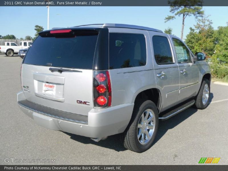 Pure Silver Metallic / Ebony 2011 GMC Yukon Denali AWD
