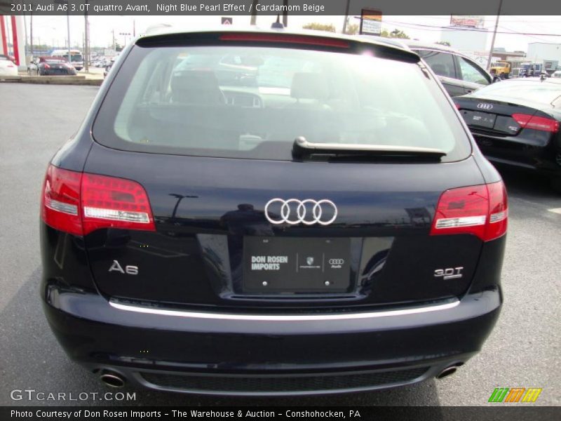 Night Blue Pearl Effect / Cardamom Beige 2011 Audi A6 3.0T quattro Avant