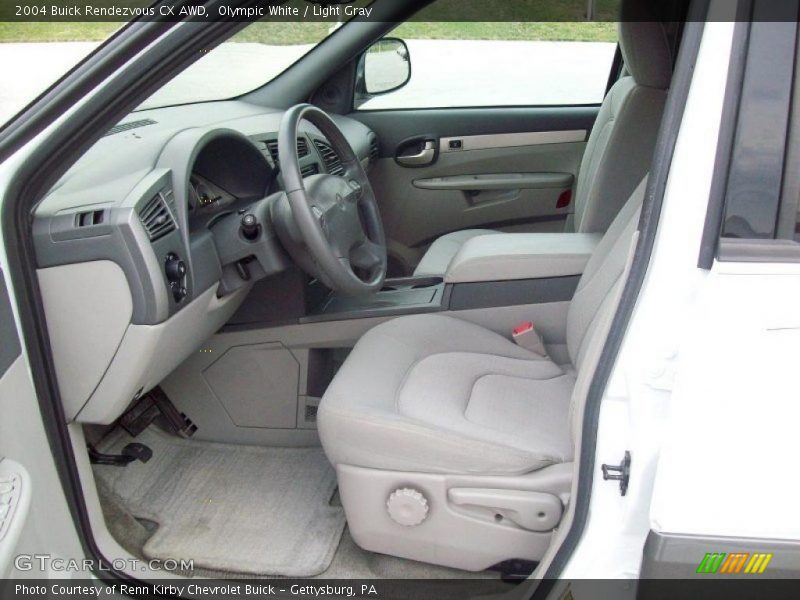 Olympic White / Light Gray 2004 Buick Rendezvous CX AWD