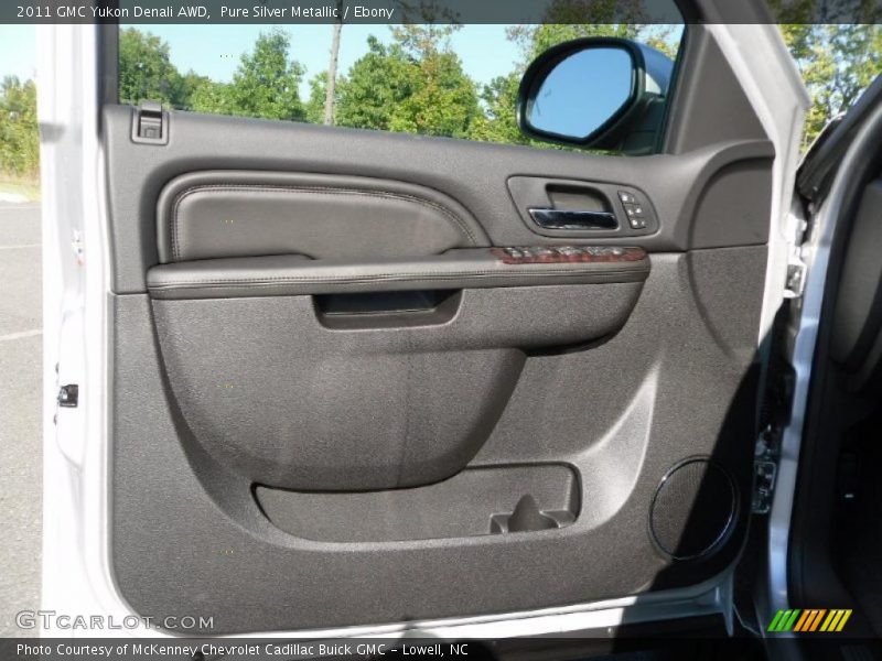 Pure Silver Metallic / Ebony 2011 GMC Yukon Denali AWD