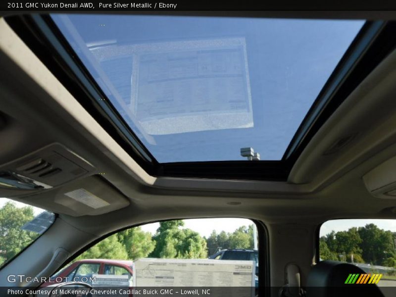 Pure Silver Metallic / Ebony 2011 GMC Yukon Denali AWD