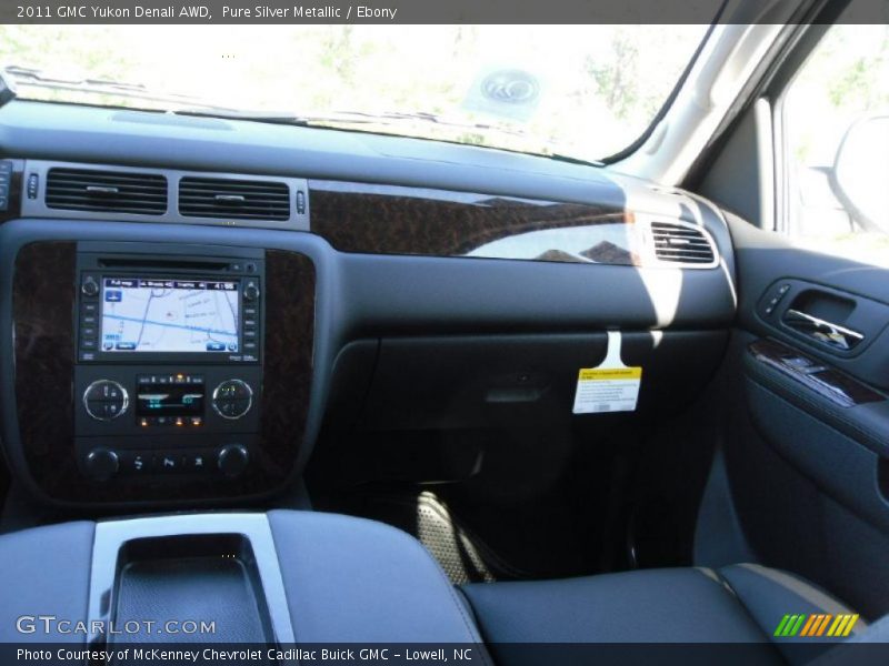Pure Silver Metallic / Ebony 2011 GMC Yukon Denali AWD