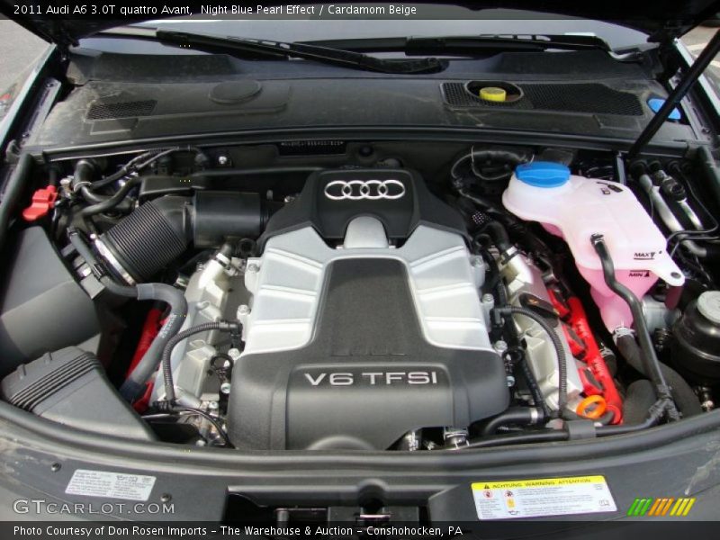 Night Blue Pearl Effect / Cardamom Beige 2011 Audi A6 3.0T quattro Avant