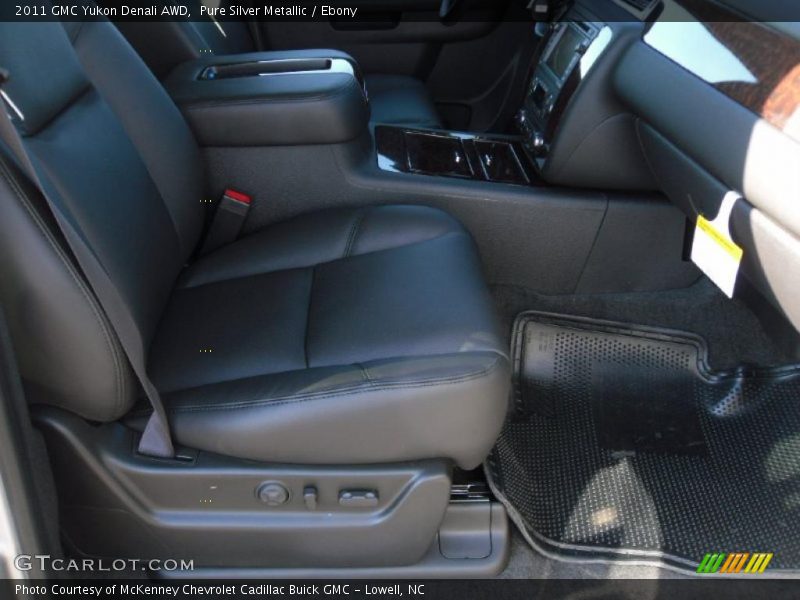 Pure Silver Metallic / Ebony 2011 GMC Yukon Denali AWD