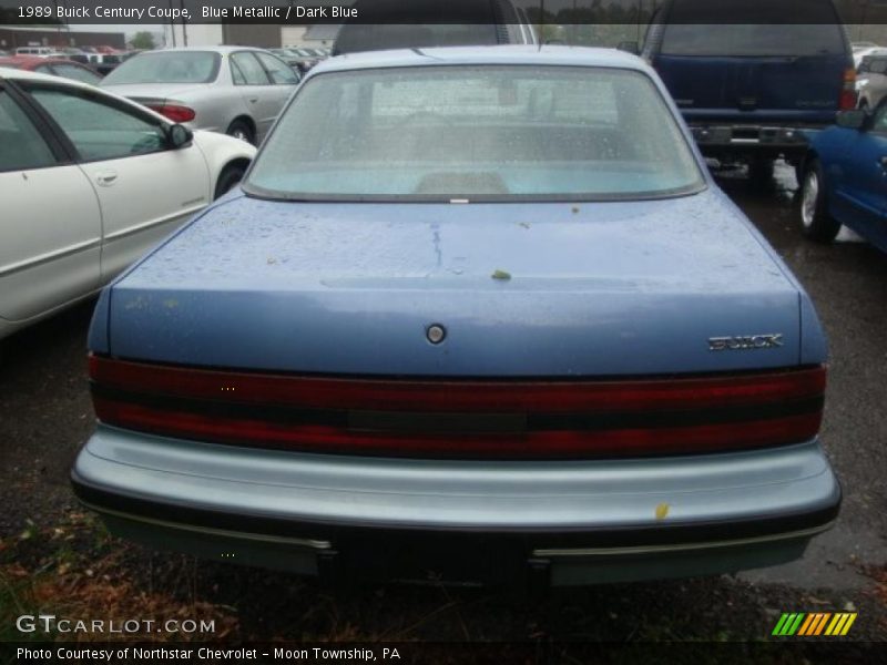 Blue Metallic / Dark Blue 1989 Buick Century Coupe