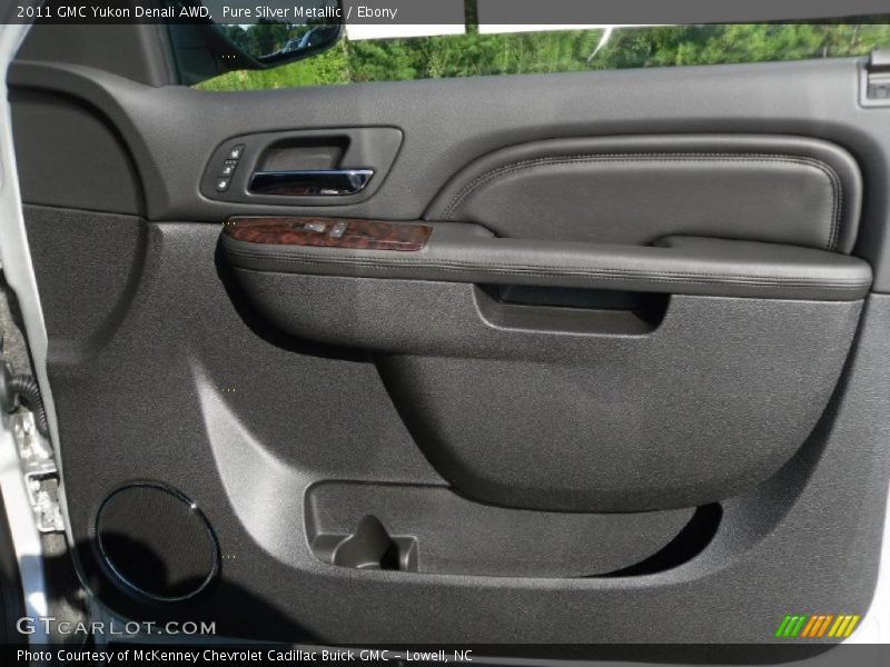 Pure Silver Metallic / Ebony 2011 GMC Yukon Denali AWD