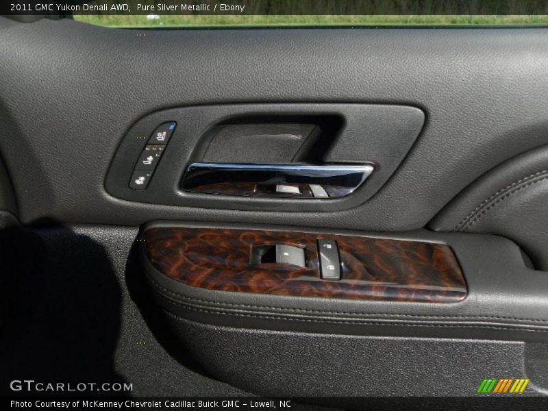 Pure Silver Metallic / Ebony 2011 GMC Yukon Denali AWD
