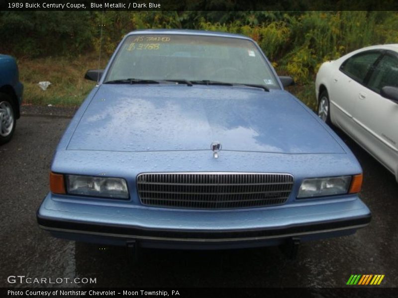 Blue Metallic / Dark Blue 1989 Buick Century Coupe
