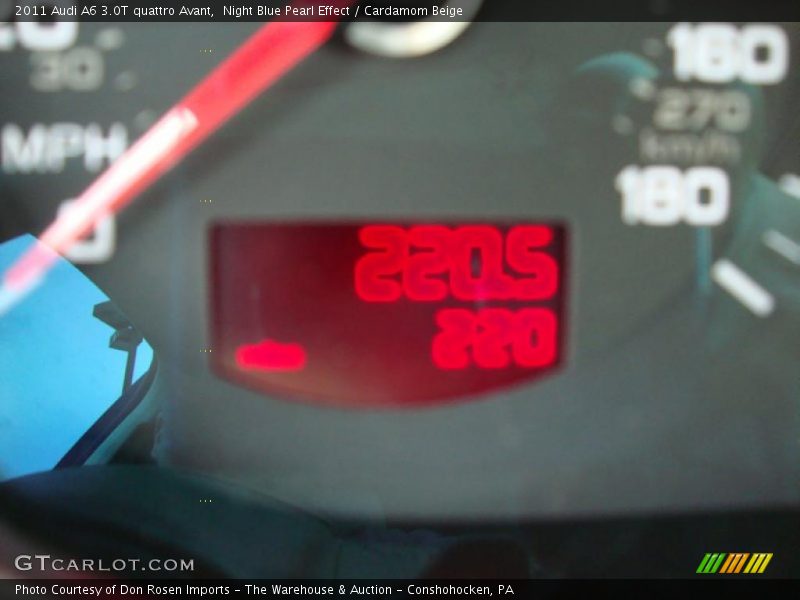 Night Blue Pearl Effect / Cardamom Beige 2011 Audi A6 3.0T quattro Avant