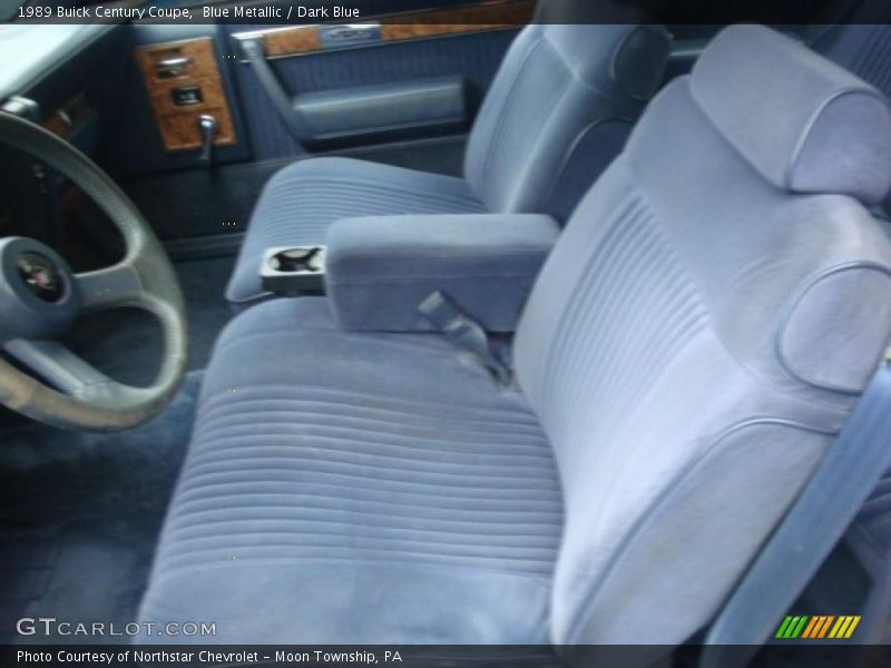Blue Metallic / Dark Blue 1989 Buick Century Coupe