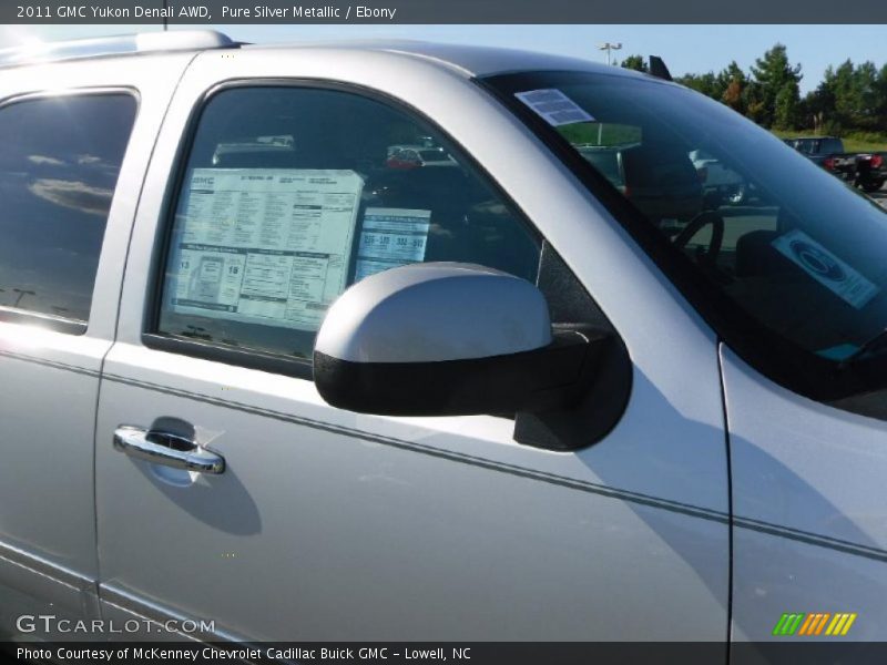 Pure Silver Metallic / Ebony 2011 GMC Yukon Denali AWD