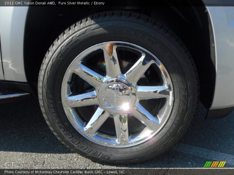 Pure Silver Metallic / Ebony 2011 GMC Yukon Denali AWD