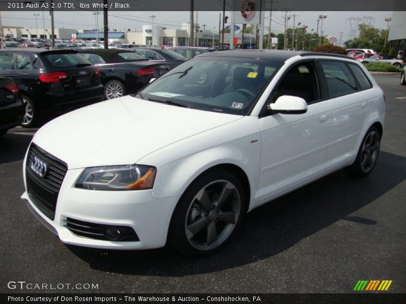 Ibis White / Black 2011 Audi A3 2.0 TDI