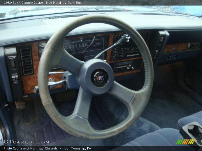 Blue Metallic / Dark Blue 1989 Buick Century Coupe