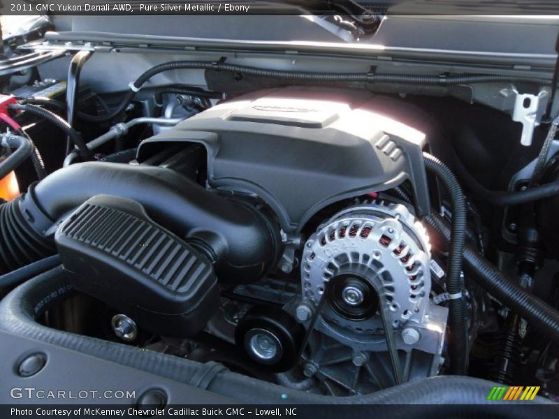 Pure Silver Metallic / Ebony 2011 GMC Yukon Denali AWD