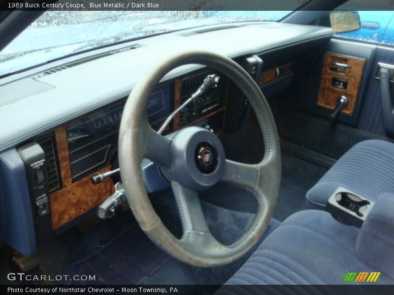 Blue Metallic / Dark Blue 1989 Buick Century Coupe