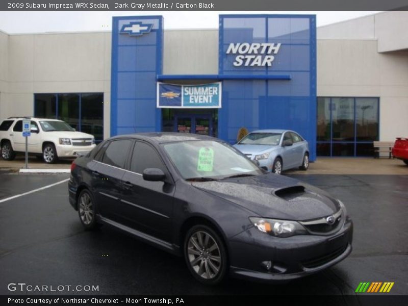Dark Gray Metallic / Carbon Black 2009 Subaru Impreza WRX Sedan