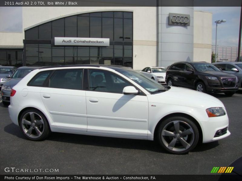 Ibis White / Black 2011 Audi A3 2.0 TDI