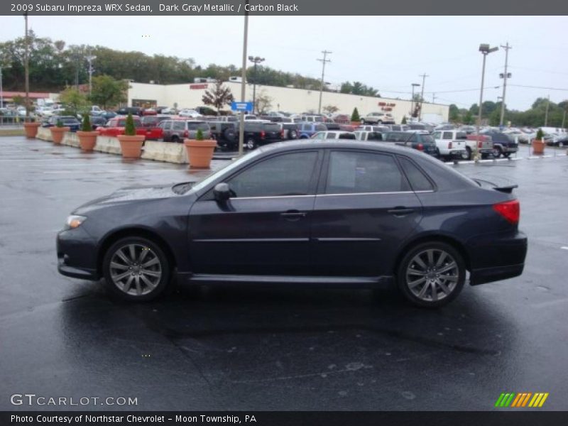Dark Gray Metallic / Carbon Black 2009 Subaru Impreza WRX Sedan