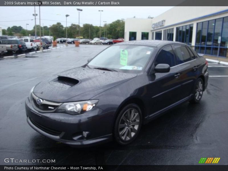 Dark Gray Metallic / Carbon Black 2009 Subaru Impreza WRX Sedan
