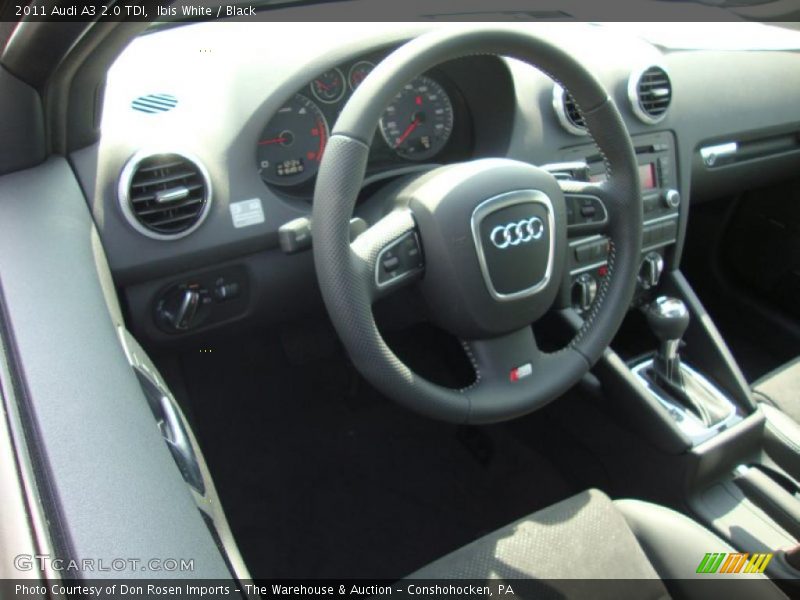 Ibis White / Black 2011 Audi A3 2.0 TDI