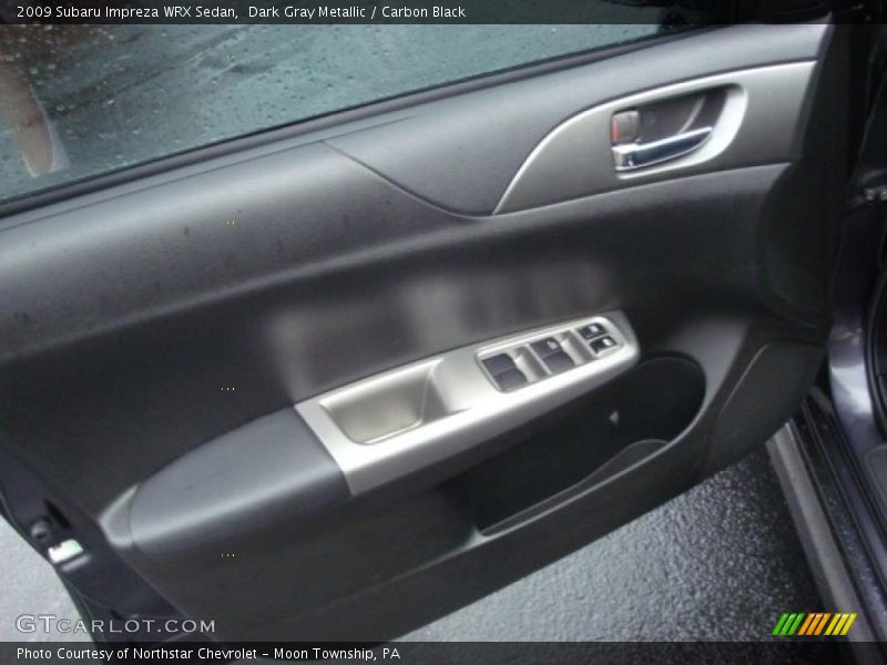 Dark Gray Metallic / Carbon Black 2009 Subaru Impreza WRX Sedan