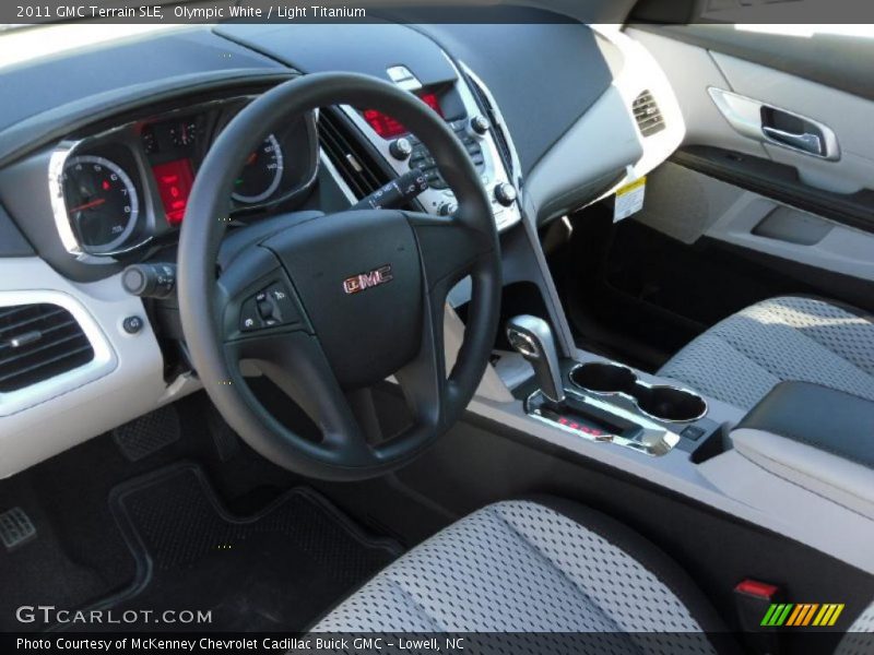 Olympic White / Light Titanium 2011 GMC Terrain SLE