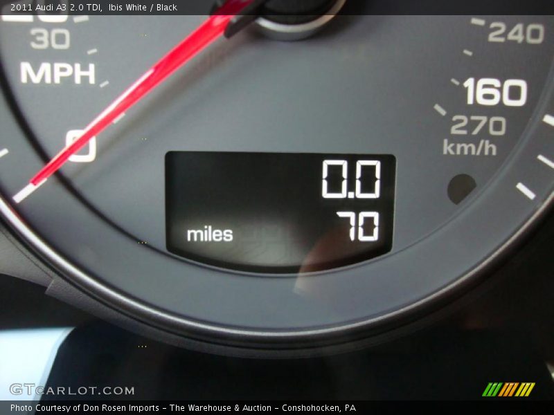 Ibis White / Black 2011 Audi A3 2.0 TDI
