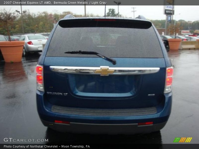 Bermuda Green Metallic / Light Gray 2007 Chevrolet Equinox LT AWD