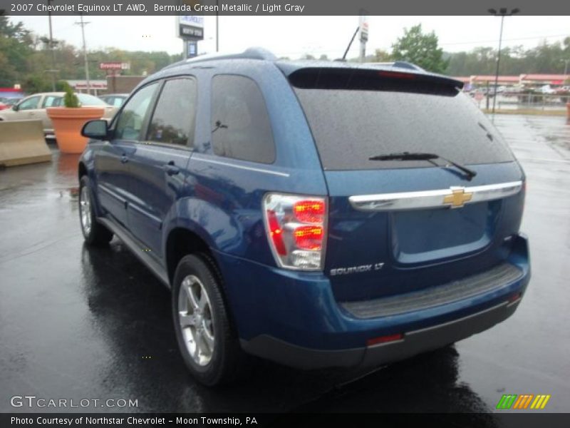 Bermuda Green Metallic / Light Gray 2007 Chevrolet Equinox LT AWD