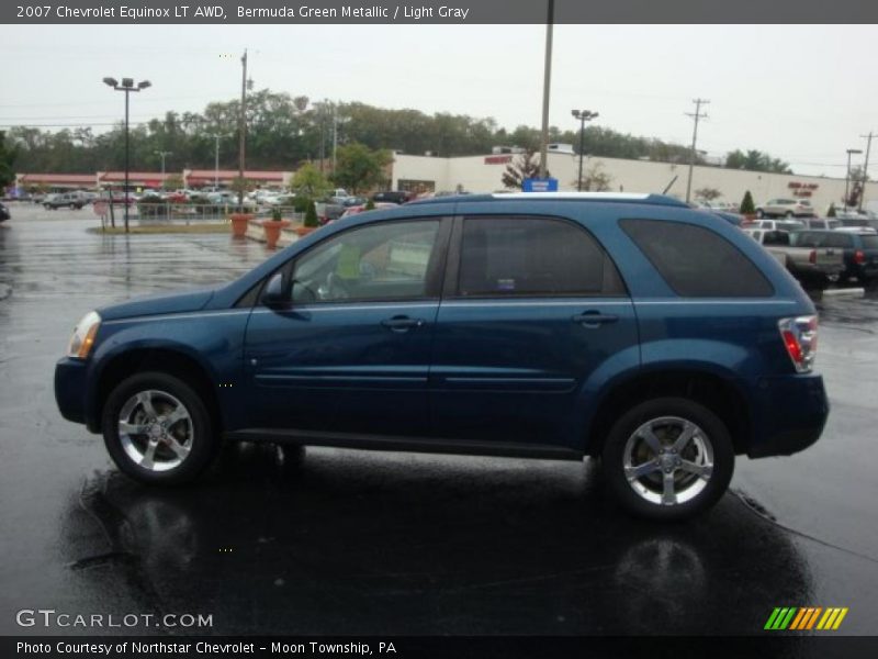 Bermuda Green Metallic / Light Gray 2007 Chevrolet Equinox LT AWD