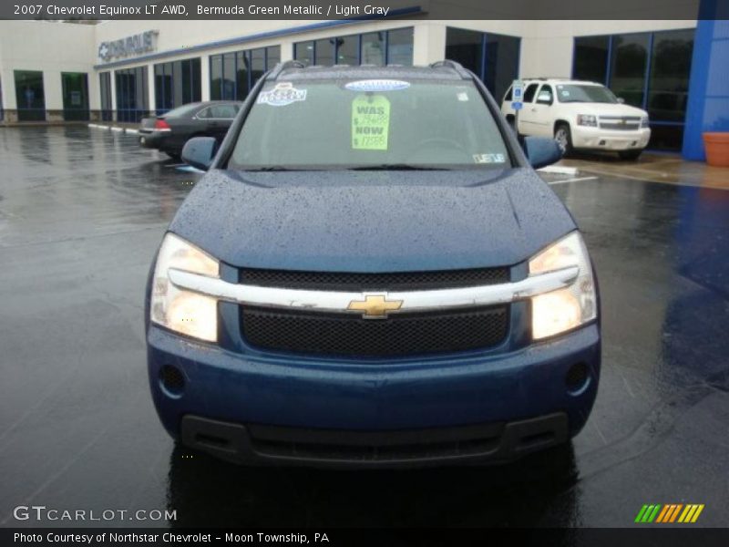 Bermuda Green Metallic / Light Gray 2007 Chevrolet Equinox LT AWD