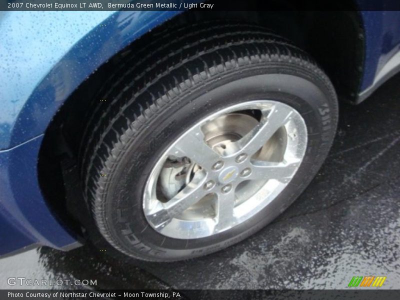 Bermuda Green Metallic / Light Gray 2007 Chevrolet Equinox LT AWD