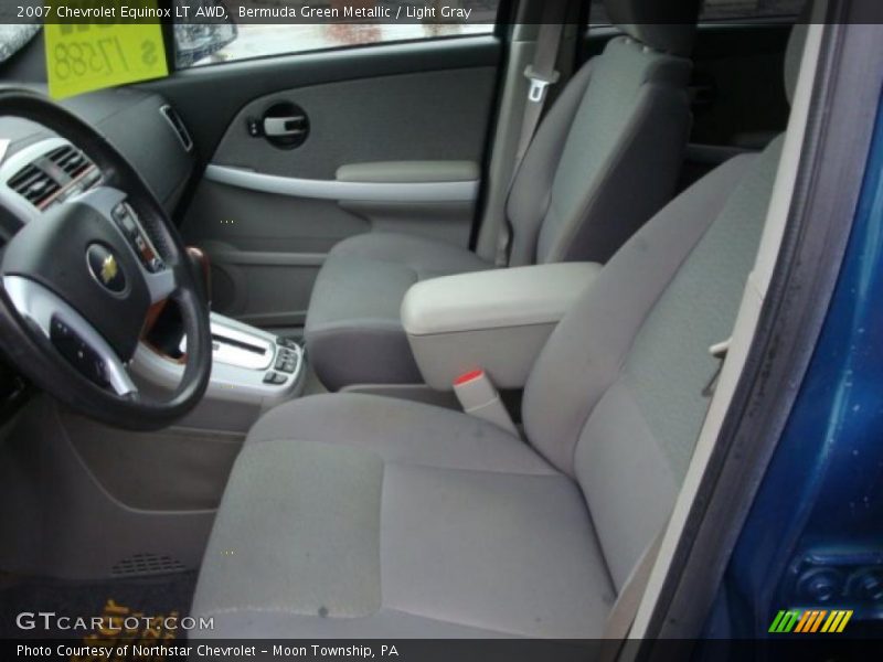 Bermuda Green Metallic / Light Gray 2007 Chevrolet Equinox LT AWD