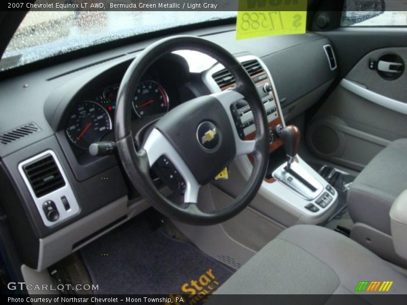 Bermuda Green Metallic / Light Gray 2007 Chevrolet Equinox LT AWD