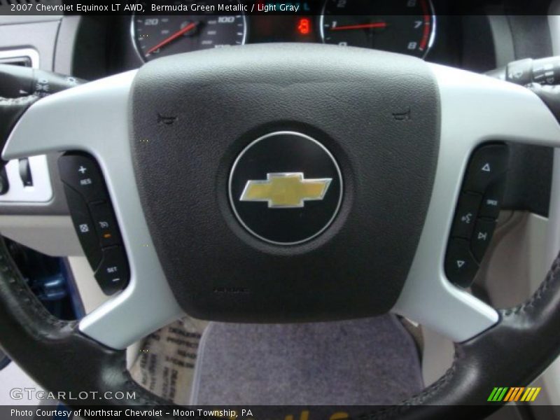 Bermuda Green Metallic / Light Gray 2007 Chevrolet Equinox LT AWD